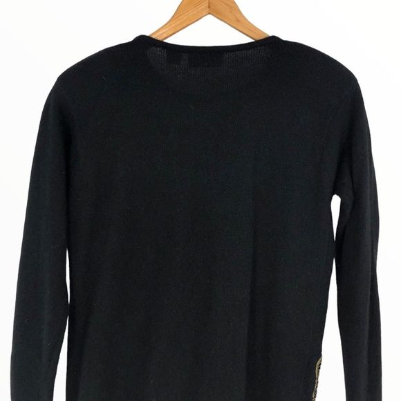 90’s Vintage Beaded Embroidered Lambswool Angora Long Sleeve Sweater size Small - Picture 6 of 12